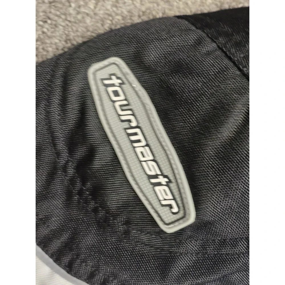 Tourmaster Series 2 Jacket Mens Small Gray Black Rainguard Motorcycle Riding Pad